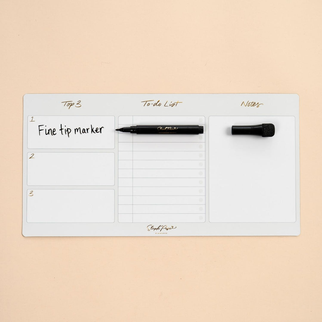 Magnetic Whiteboard Markers - Black 3-Pack