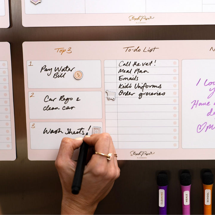 Magnetic Whiteboard Markers - Black 3-Pack