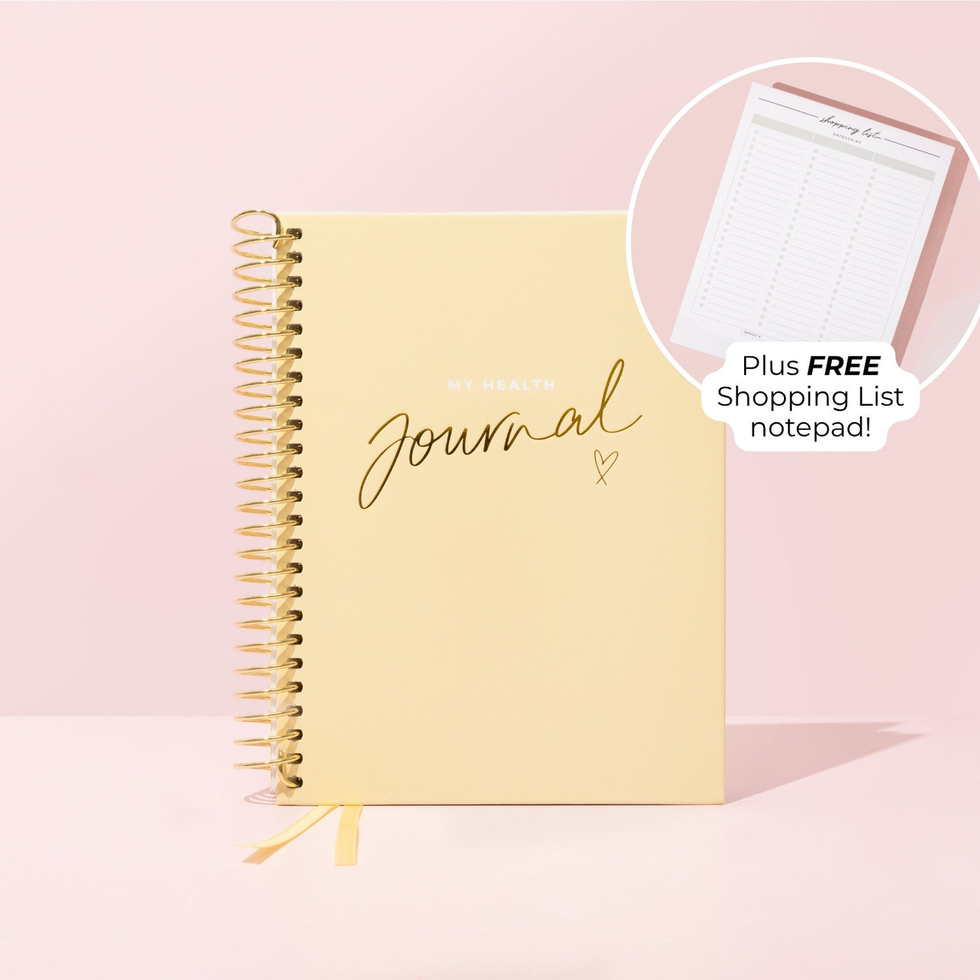 My Health Journal - Butter Yellow