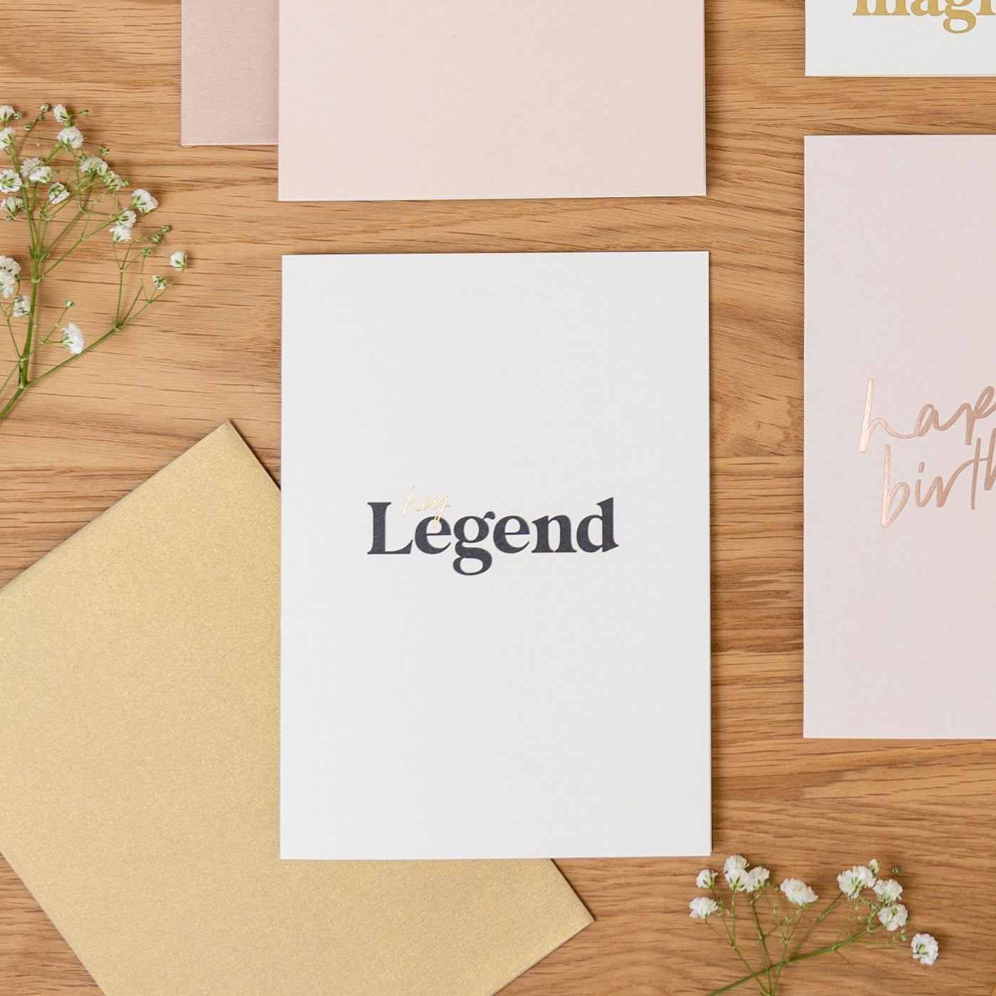 'Hey Legend' Greeting Card