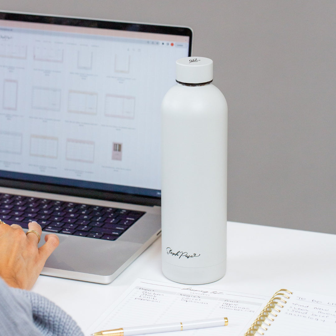 Insulated Bottle + Mug Set - Dove Grey