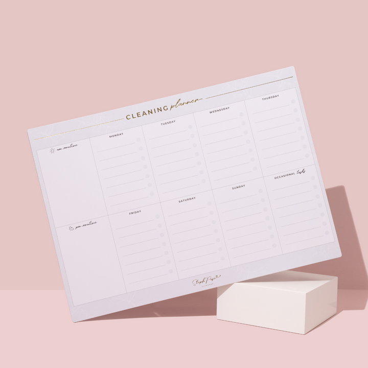 Magnetic Cleaning Planner - Grey
