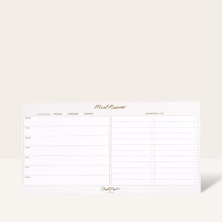 Meal Planner Magnet - Soft Grey