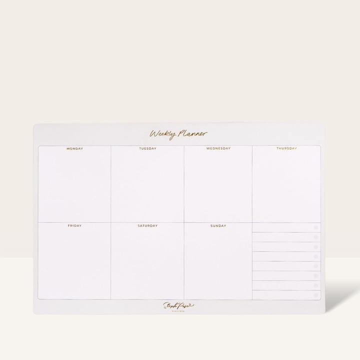 Weekly Planner Magnet - Soft Grey