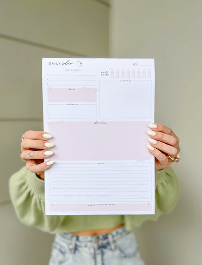 Teacher Planner + Teacher Daily Notepad Bundle