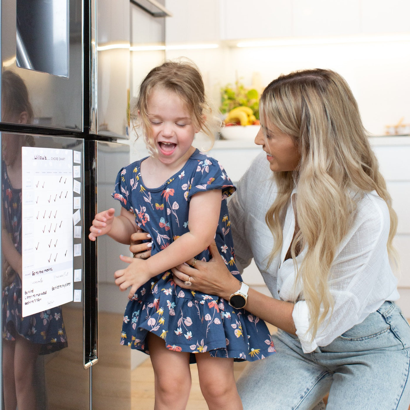 Kids Chore Chart Magnet LILAC