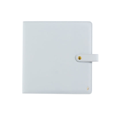 SECONDS STOCK Grey Leather Planner Cover (Signature, Daily + Classic)