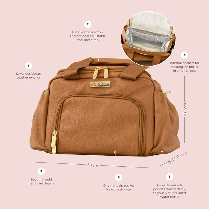 Luxe Insulated Lunch Bag - Tan