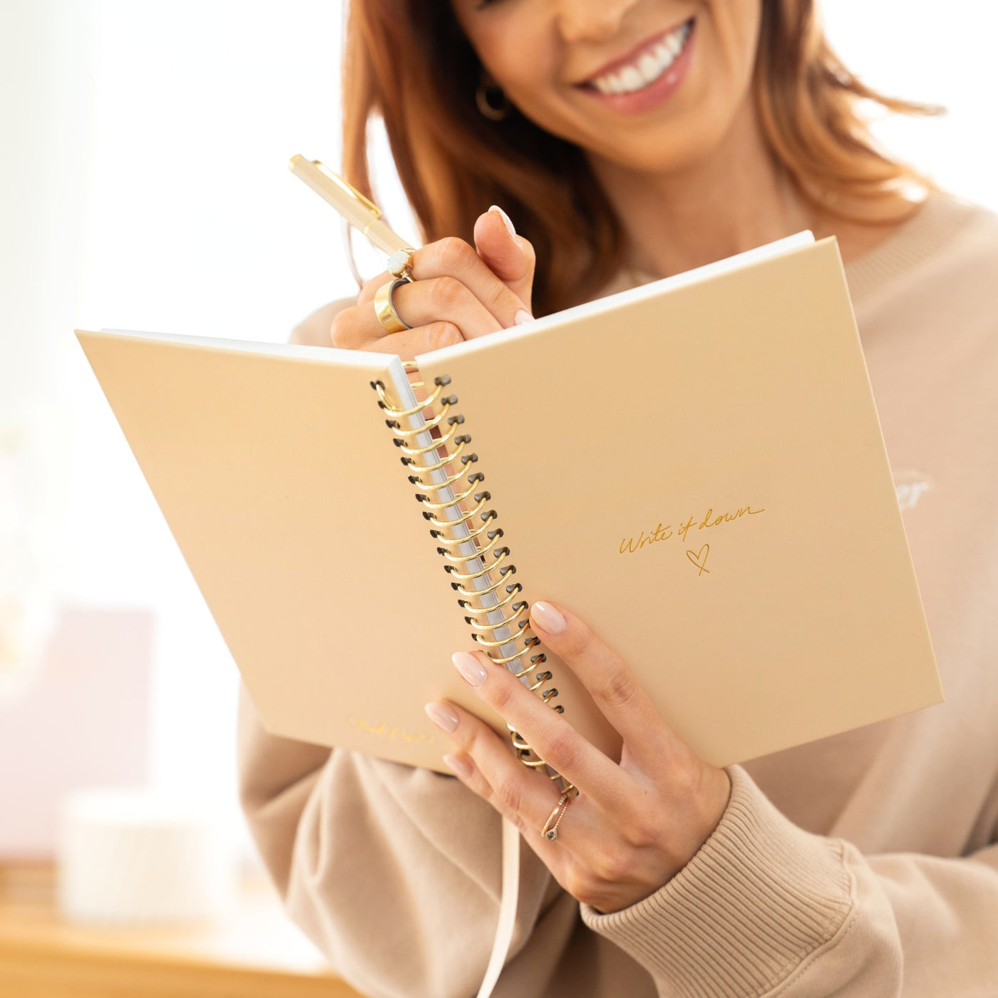Write it Down Notebook - Beige