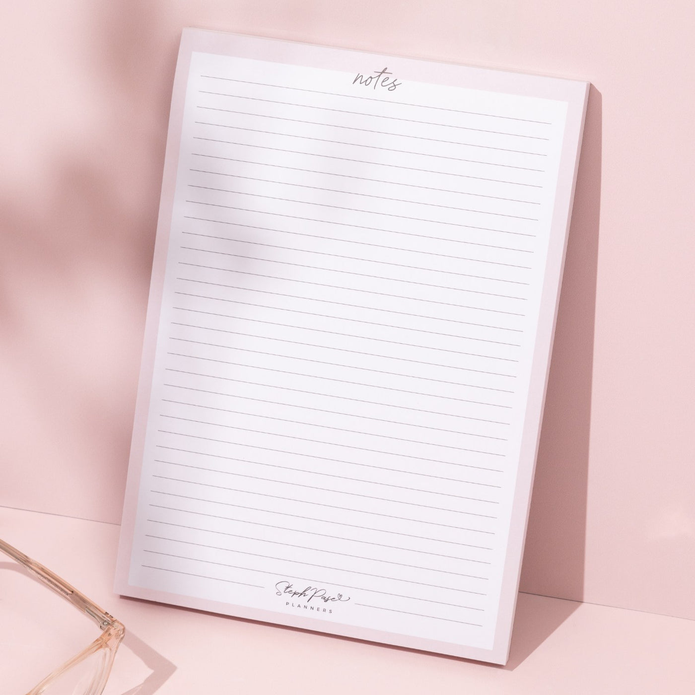 'Notes' Lined A5 Notepad