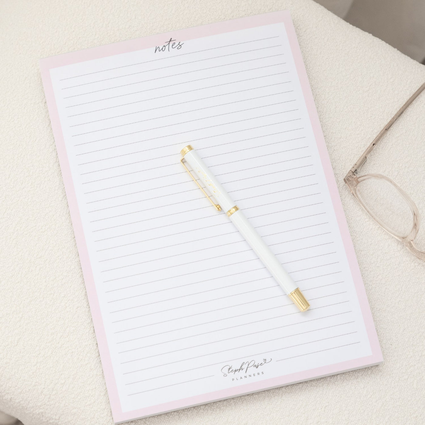 'Notes' Lined A5 Notepad