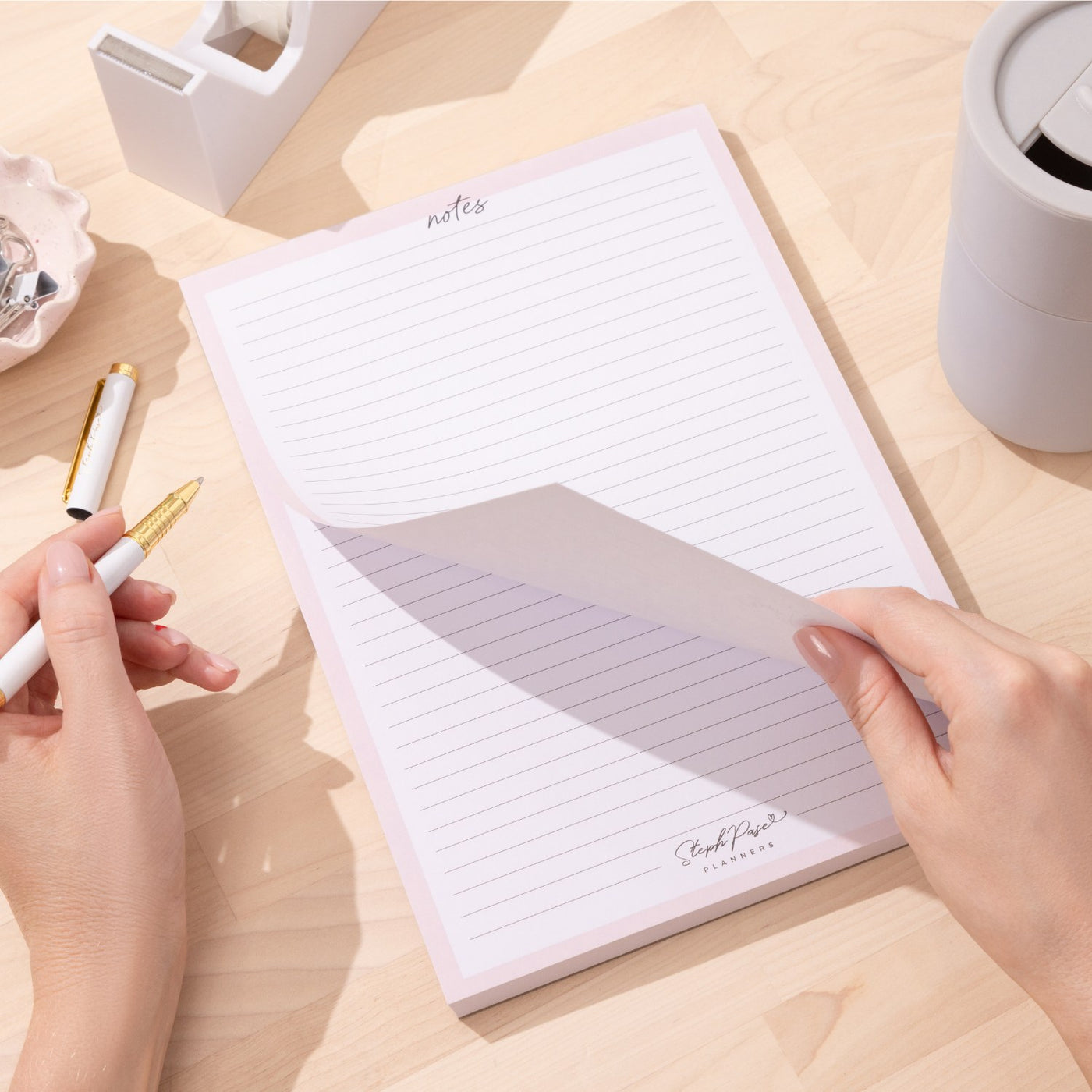 'Notes' Lined A5 Notepad