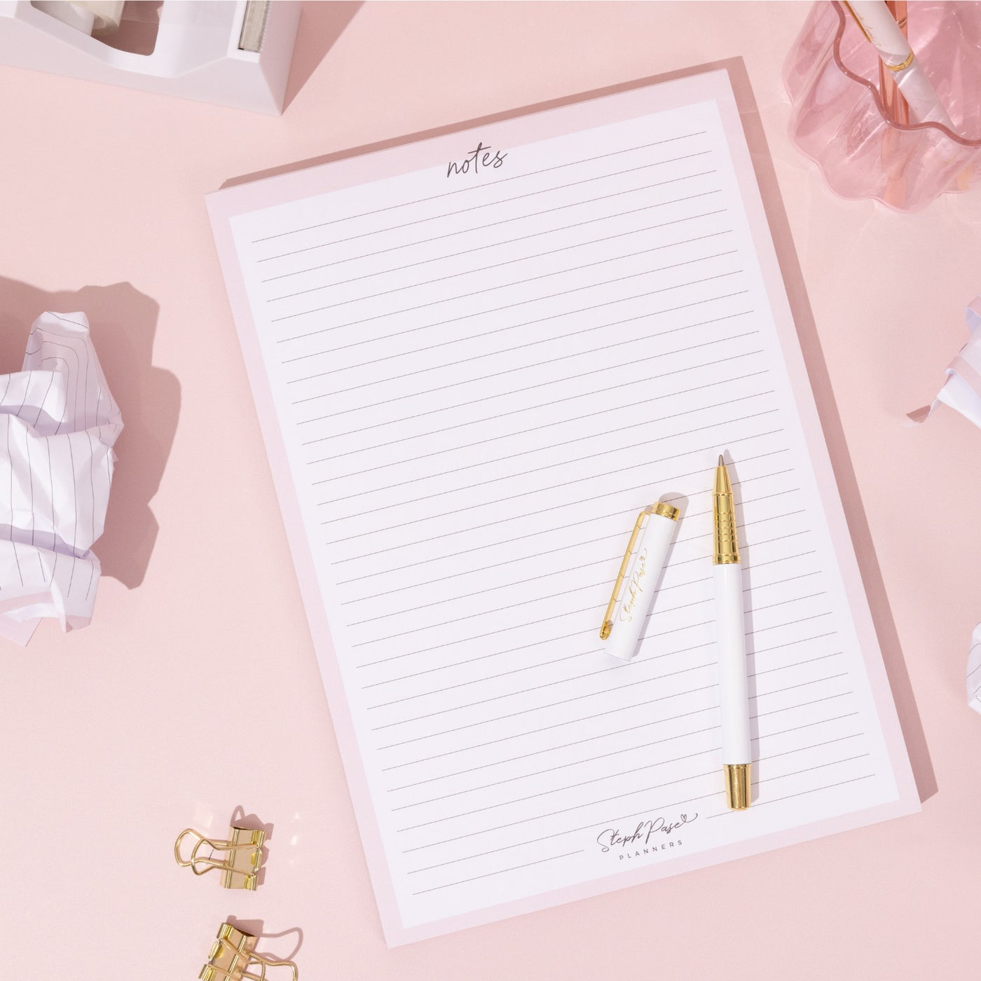 'Notes' Lined A5 Notepad