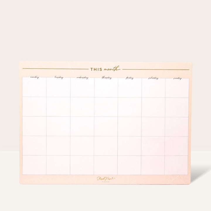 Monthly Planner Magnet - Beige