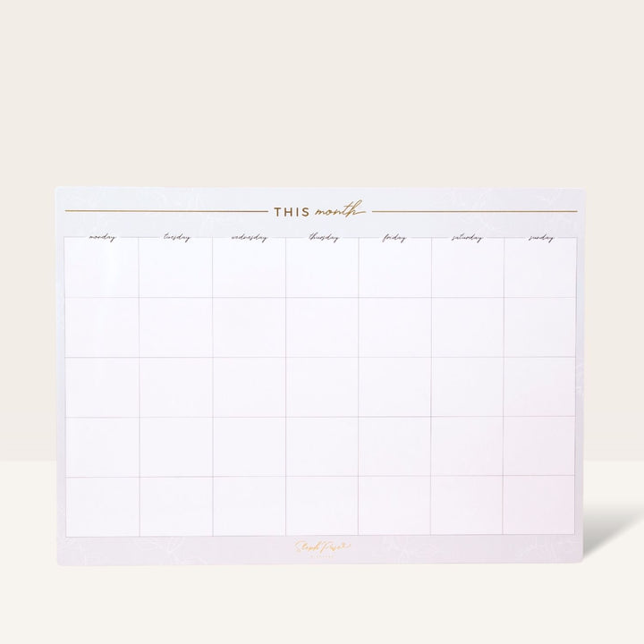 Monthly Planner Magnet - Grey