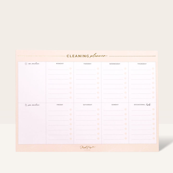 Cleaning Schedule Magnet - Beige