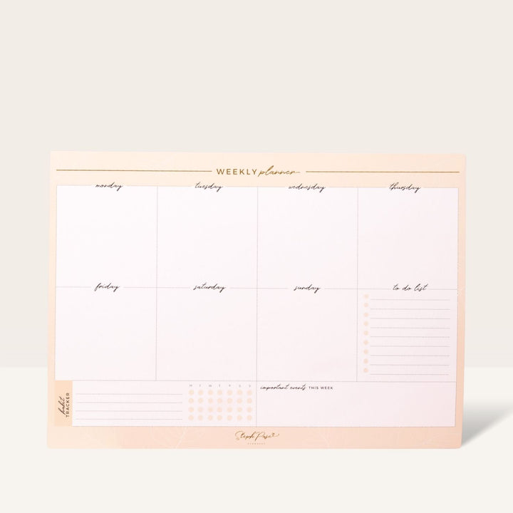 Weekly Planner Magnet - Beige