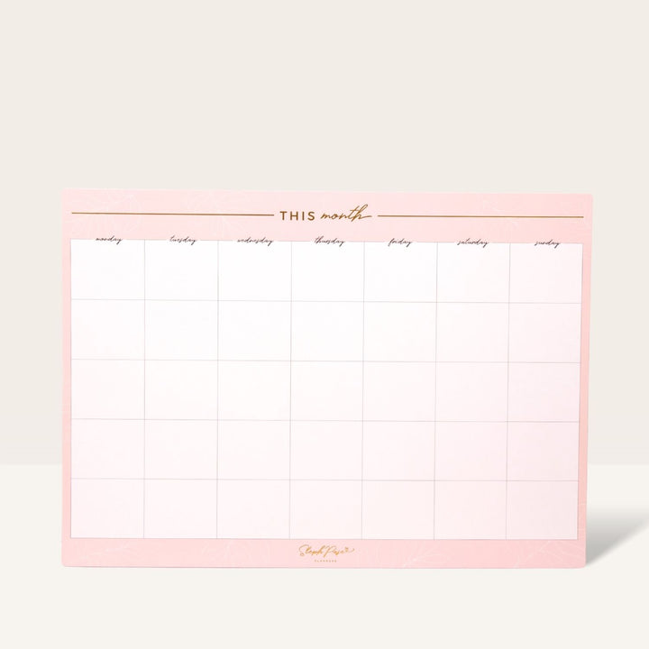 Monthly Planner Magnet - Blush Pink