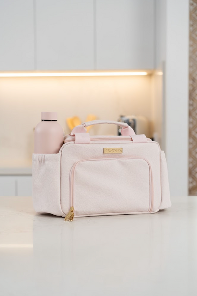 Refresh + Refuel Duo: Insulated 750ml Bottle and Luxe Lunch Bag - Blush