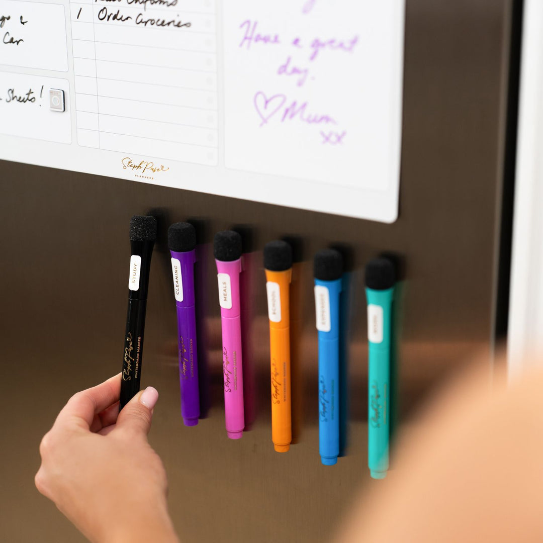 Magnetic Whiteboard Markers - Pastel Planning 6-Pack