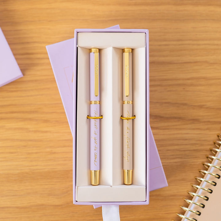 Positivity Pens - Beige + Lilac 2 Pack