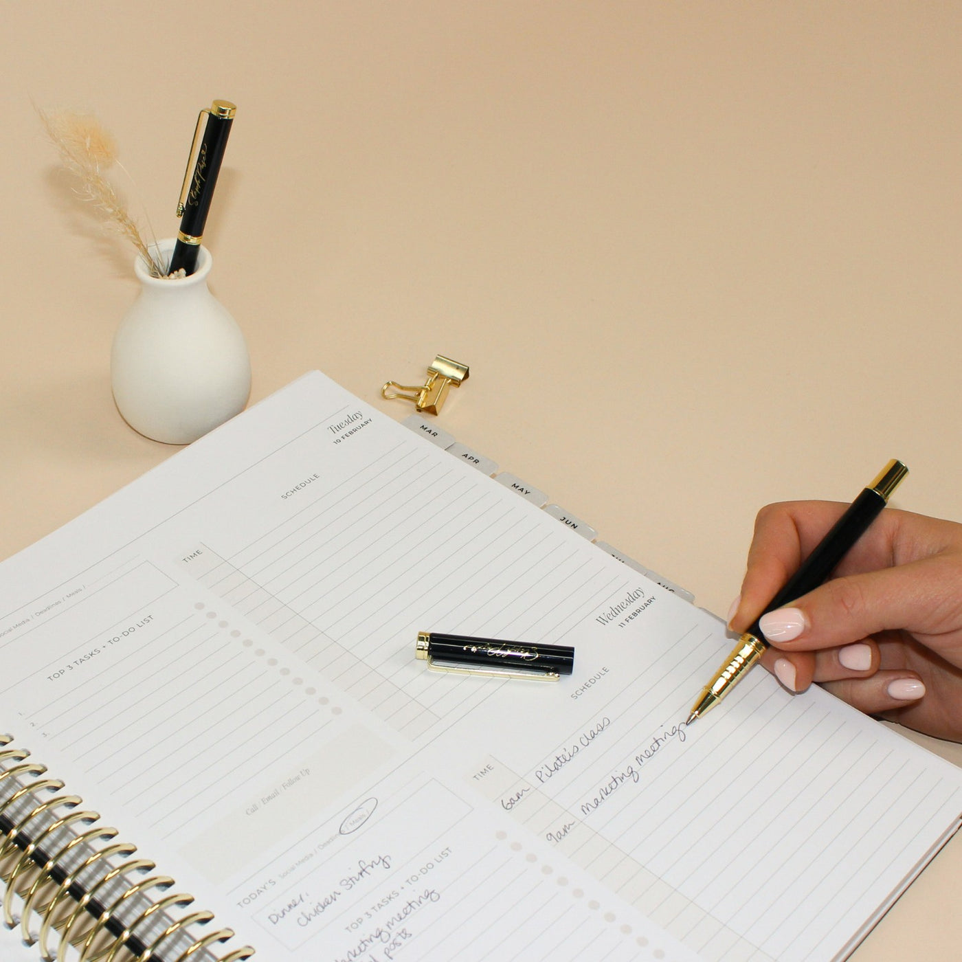 The Essential Pen  - Black + Gold