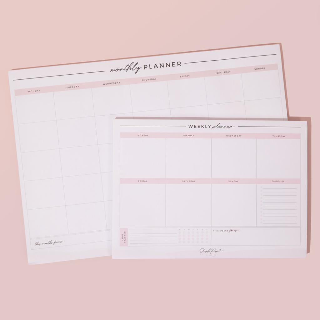 Weekly + Monthly Planner Bundle