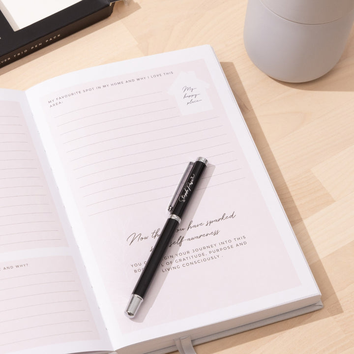 The Essential  Pen - Black w/ Silver