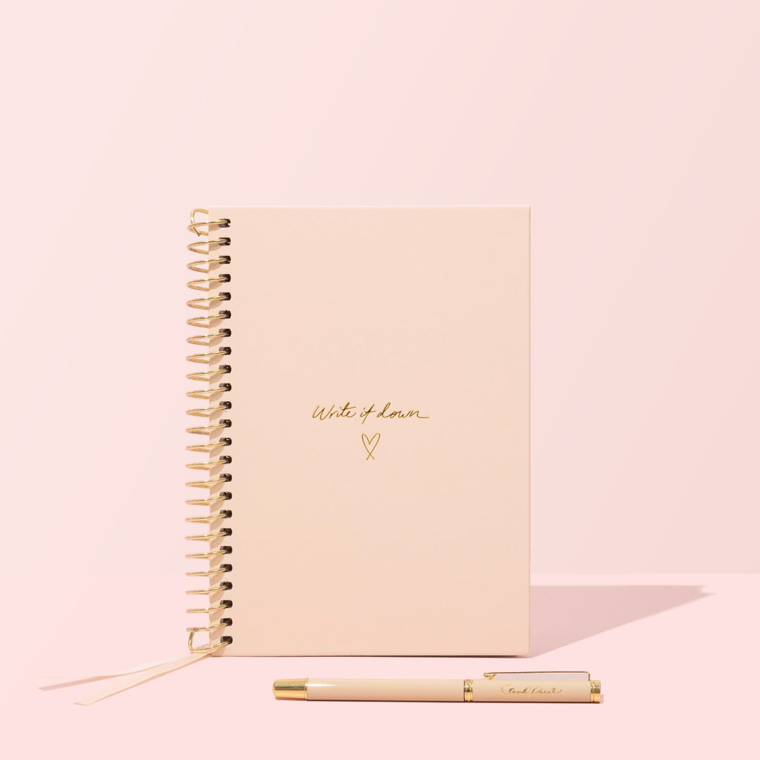 The Essential  Pen - Beige w/ Gold