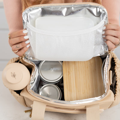Luxe Insulated Lunch Bag - Beige