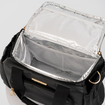 *Imperfect* - Luxe Insulated Lunch Bag - Black