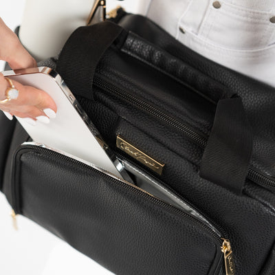 *Imperfect* - Luxe Insulated Lunch Bag - Black