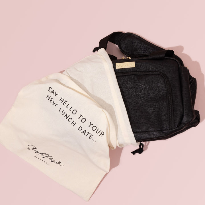 Luxe Insulated Lunch Bag - Black