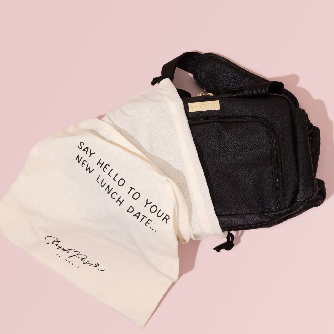 *Imperfect* - Luxe Insulated Lunch Bag - Black