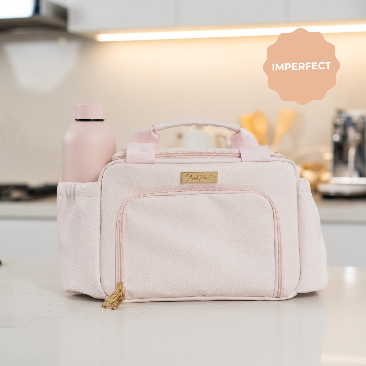 *Imperfect* - Luxe Insulated Lunch Bag - Blush