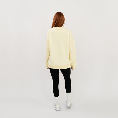 'One day at a time' Crew Neck Jumper - Butter Yellow