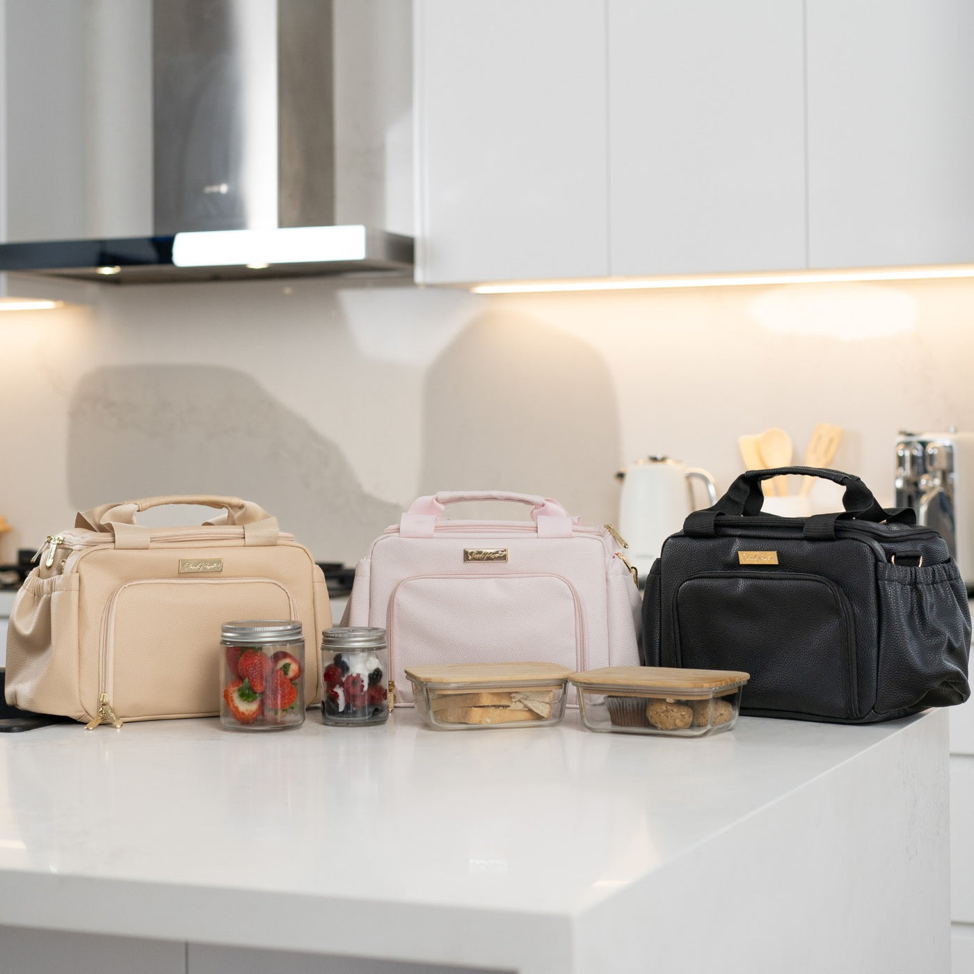 *Imperfect* - Luxe Insulated Lunch Bag - Black