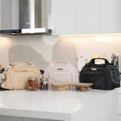 *Imperfect* - Luxe Insulated Lunch Bag - Black