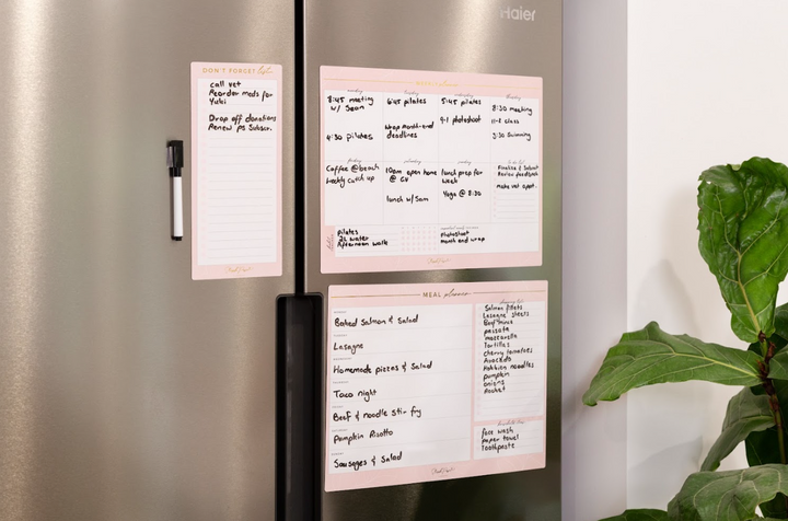 Weekly Planner Magnet - Blush