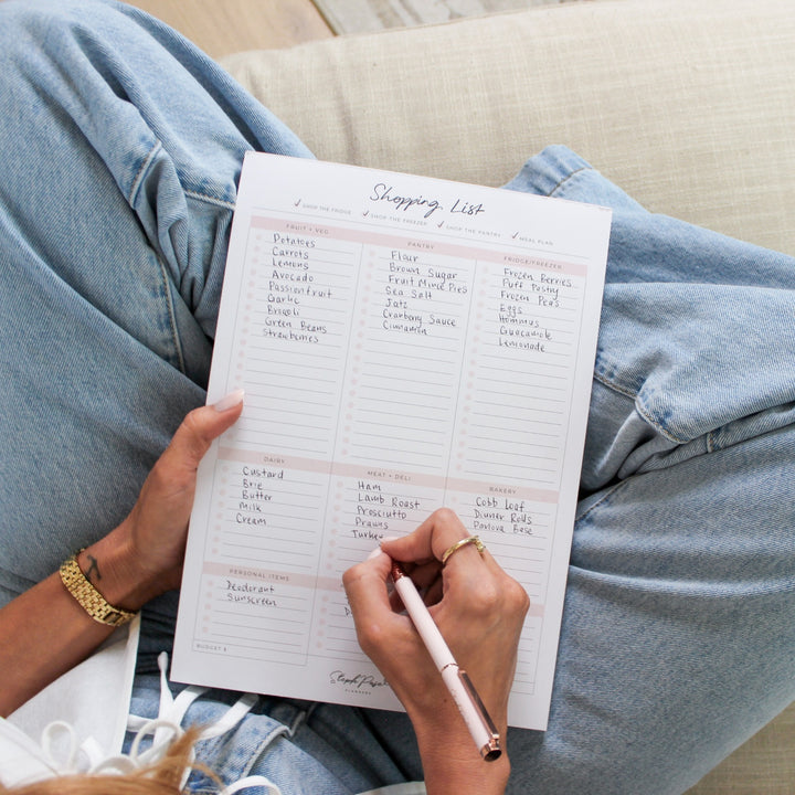 Shopping List Notepad A4