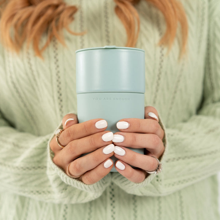 Inspirational Travel Mug - Duck Egg Blue