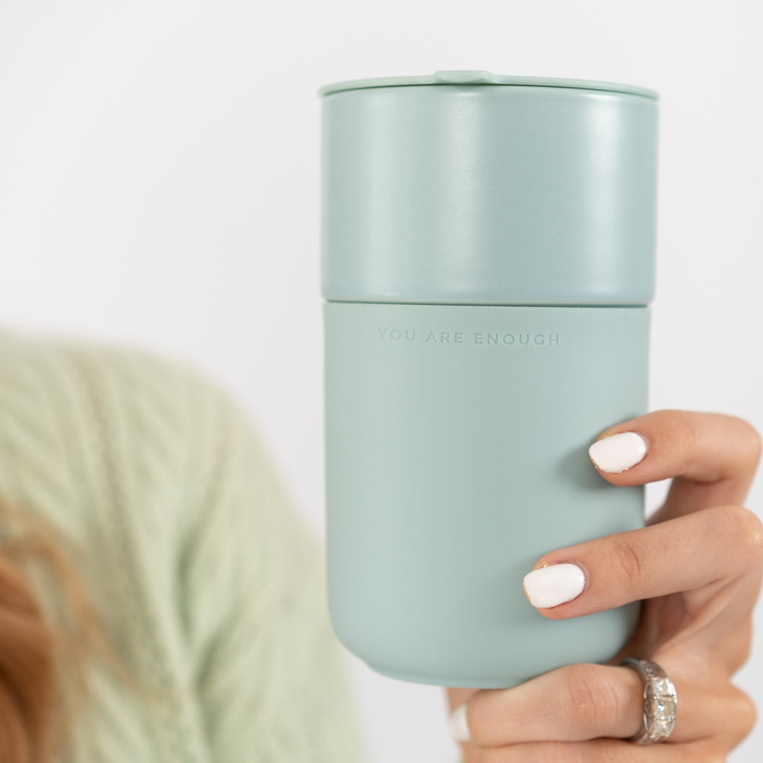 Inspirational Travel Mug - Duck Egg Blue