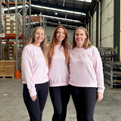 Signature 'SPP' Crew Neck Jumper - Blush