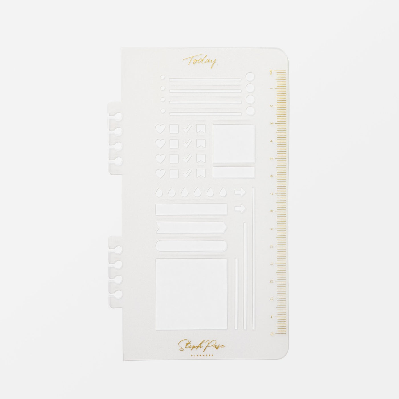 Snap-in Stencil 'Today' Bookmark - Gold