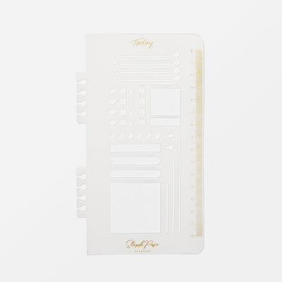 Snap-in Stencil 'Today' Bookmark - Gold