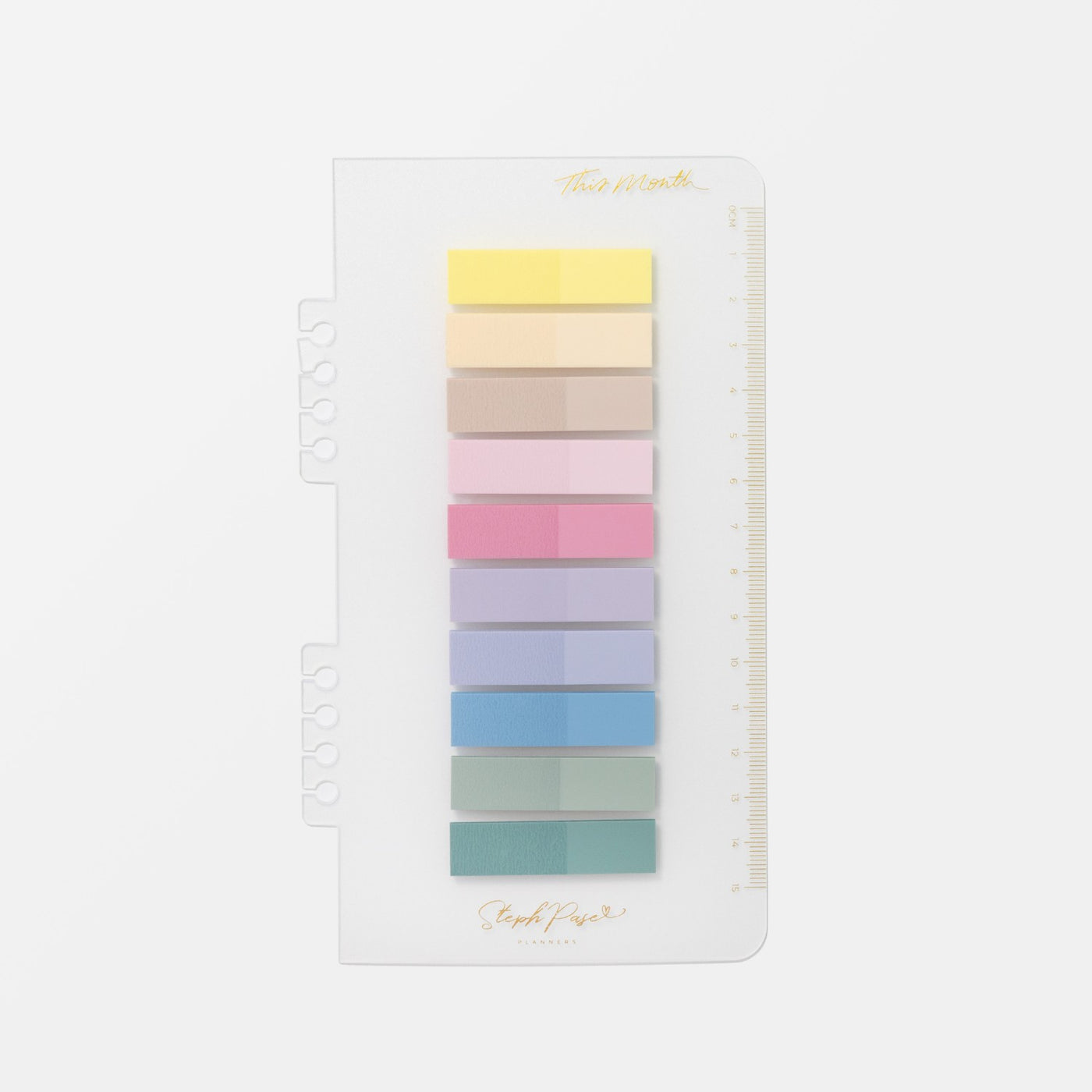 Snap-in 'This Month' Sticky Note Bookmark - Gold
