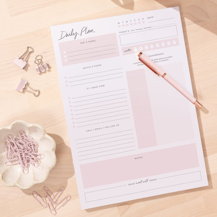 Teacher Daily Plan A4 Notepad