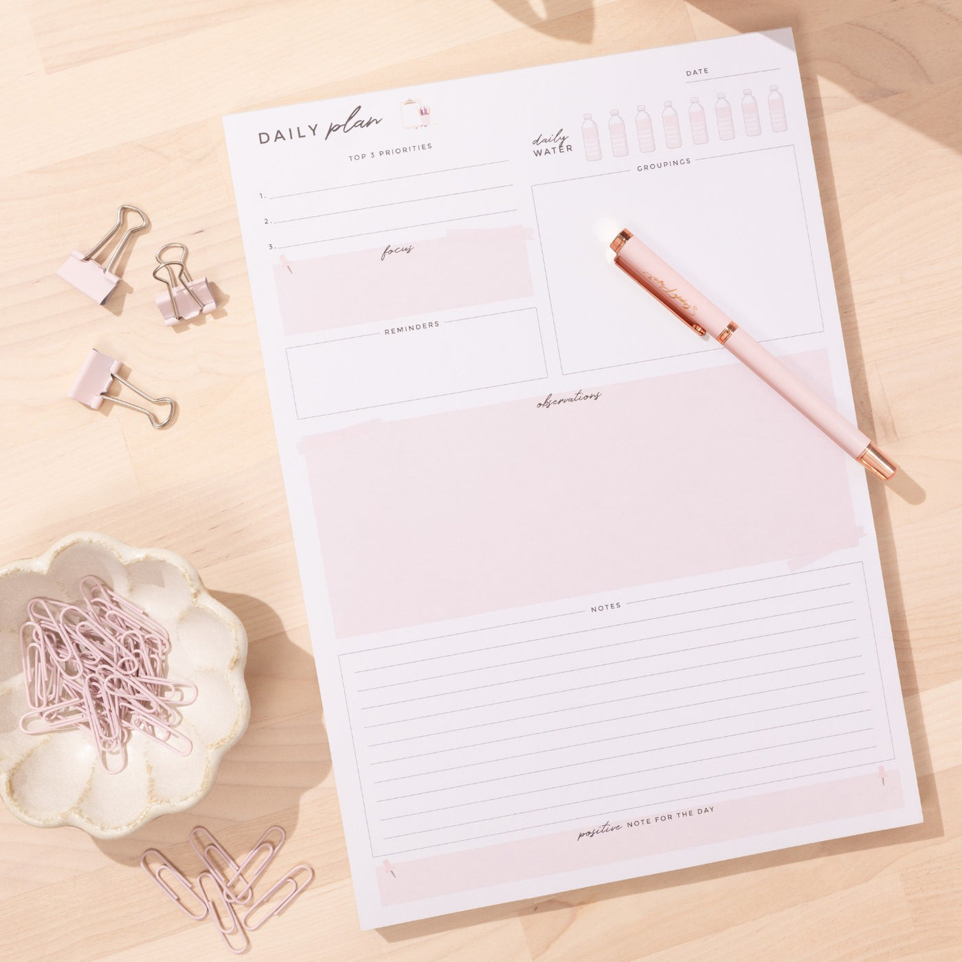Teacher Daily Plan A4 Notepad