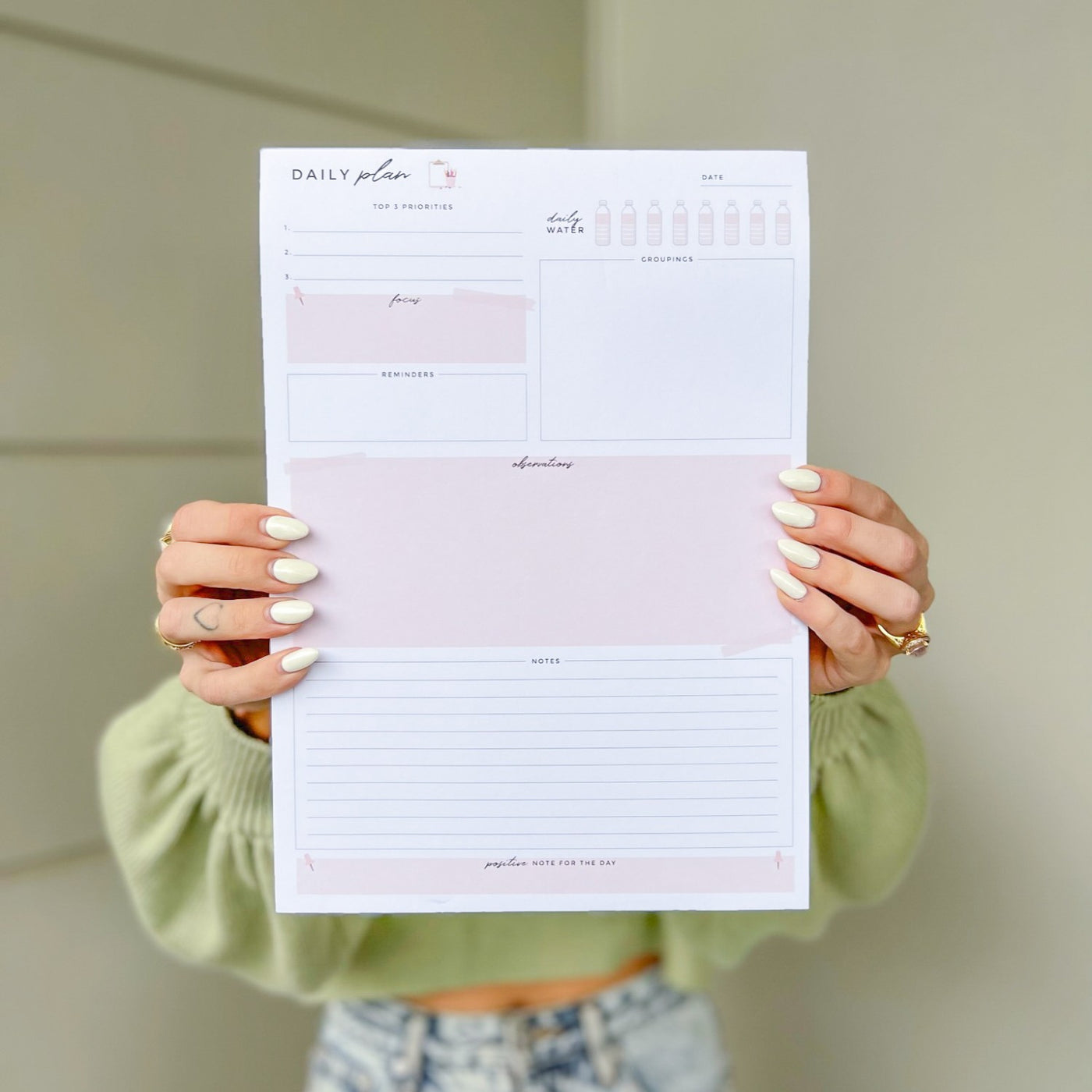 Teacher Daily Plan A4 Notepad