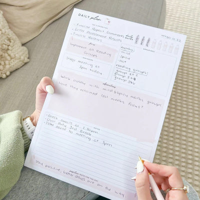 Teacher Daily Plan A4 Notepad